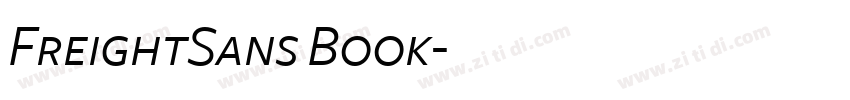 FreightSans Book字体转换